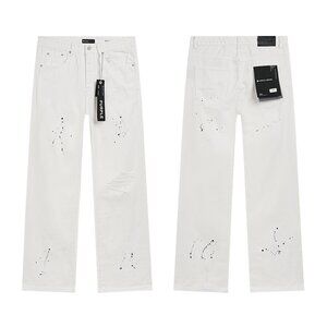White Distressed Men Jeans